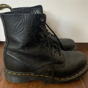 Dr. Martens subtle floral boots